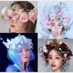 Multi Style Flower Crown Lolita Style Hair Accessory (BT03)